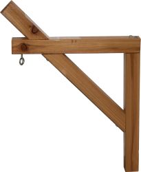 Massivholz-Wandhalterung (15€ / Monat)